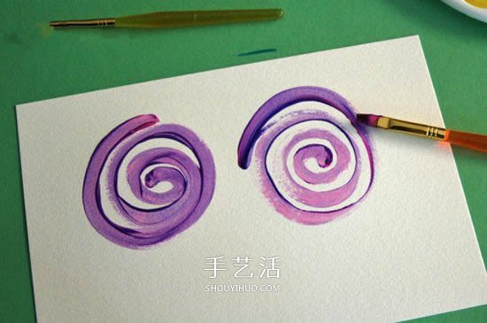 簡單又漂亮！兒童水彩畫玫瑰花賀卡的制作教程 -  rpnrmr.com