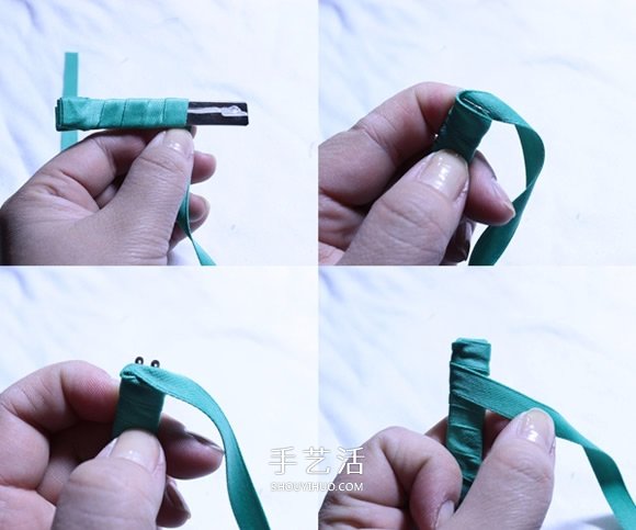 洛麗塔風(fēng)格的蕾絲蝴蝶結(jié)發(fā)卡手工制作圖解 -  rpnrmr.com