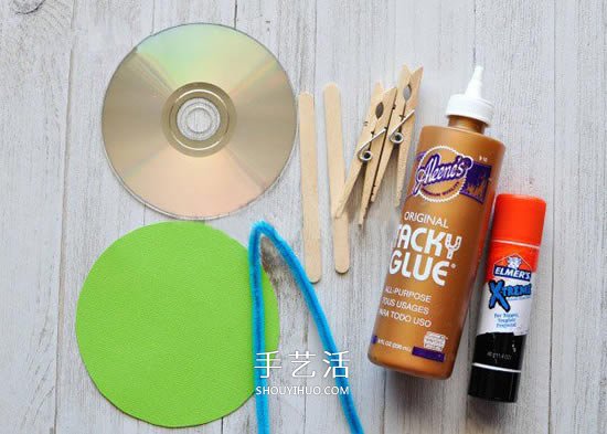 幼兒萬圣節(jié)小怪物DIY 舊光盤廢物利用做怪物 -  rpnrmr.com