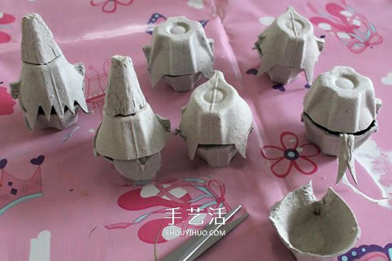 雞蛋托廢物利用 手工制作萬圣節(jié)怪物糖果盒 -  rpnrmr.com