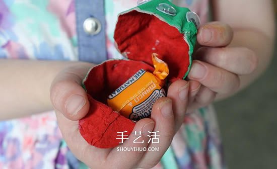 雞蛋托廢物利用 手工制作萬圣節(jié)怪物糖果盒 -  rpnrmr.com