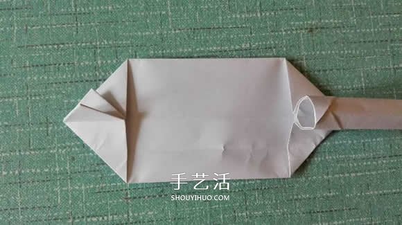 簡單現(xiàn)代兵器折紙教程 可愛小坦克的折法圖解 -  rpnrmr.com