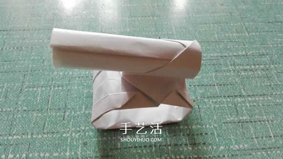 簡單現(xiàn)代兵器折紙教程 可愛小坦克的折法圖解 -  rpnrmr.com