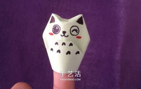簡單的小動物手偶折紙 做出可愛的貓咪手偶 -  rpnrmr.com