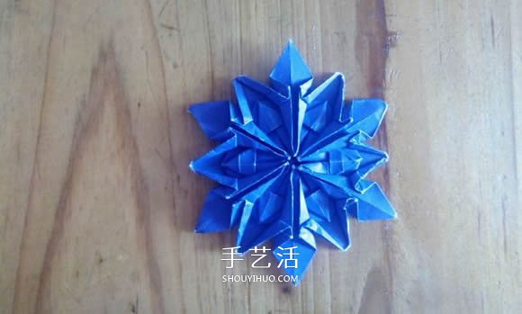 3D立體雪花的折紙圖解 復(fù)雜精美雪花的折法 -  rpnrmr.com