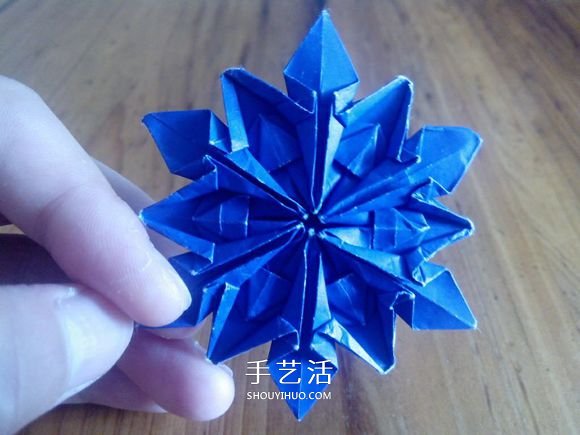 3D立體雪花的折紙圖解 復(fù)雜精美雪花的折法 -  rpnrmr.com