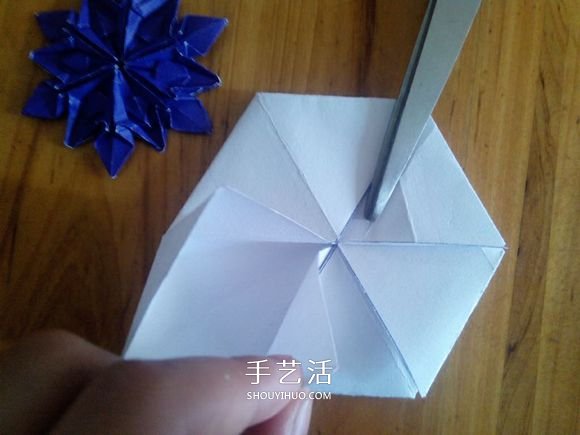 3D立體雪花的折紙圖解 復(fù)雜精美雪花的折法 -  rpnrmr.com