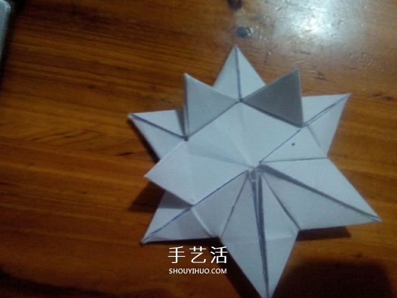 3D立體雪花的折紙圖解 復(fù)雜精美雪花的折法 -  rpnrmr.com