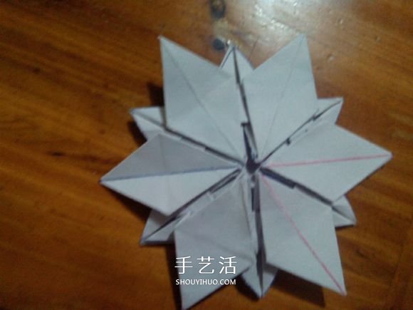 3D立體雪花的折紙圖解 復(fù)雜精美雪花的折法 -  rpnrmr.com
