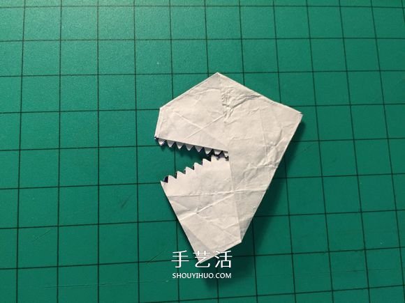 口香糖紙廢物利用 手工折紙恐龍頭圖解教程 -  rpnrmr.com