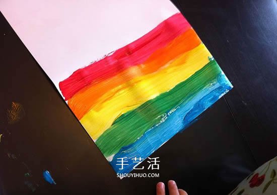 感恩節(jié)彩虹卡片的做法 兒童手工制作彩虹賀卡 -  rpnrmr.com