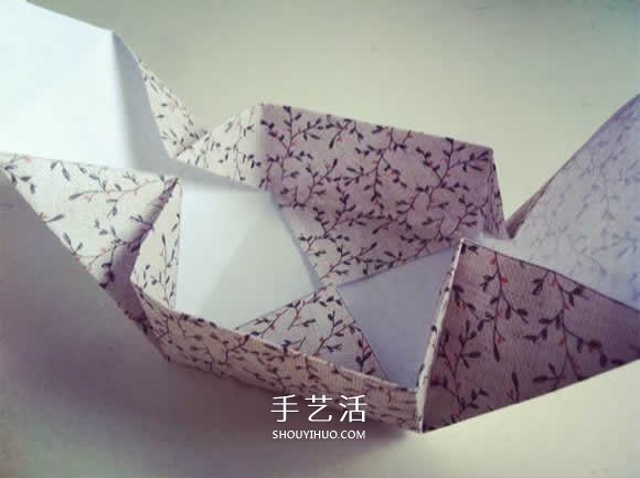 方形分格紙盒的折法圖解 帶分隔盒子折紙步驟 -  rpnrmr.com