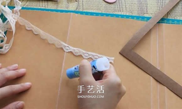 水洗牛皮紙手工制作復(fù)古拼色風(fēng)書(shū)套的教程 -  rpnrmr.com