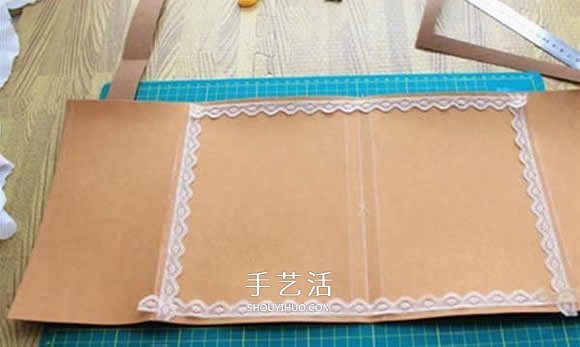 水洗牛皮紙手工制作復(fù)古拼色風(fēng)書(shū)套的教程 -  rpnrmr.com