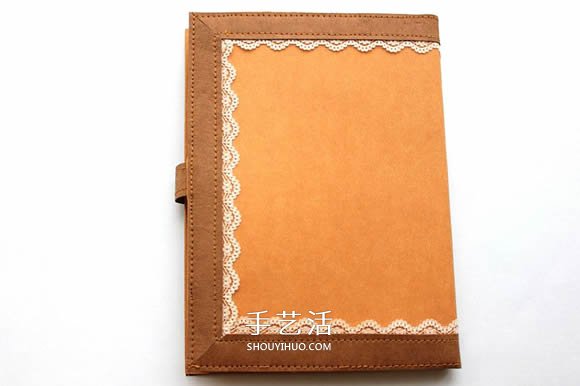 水洗牛皮紙手工制作復(fù)古拼色風(fēng)書(shū)套的教程 -  rpnrmr.com