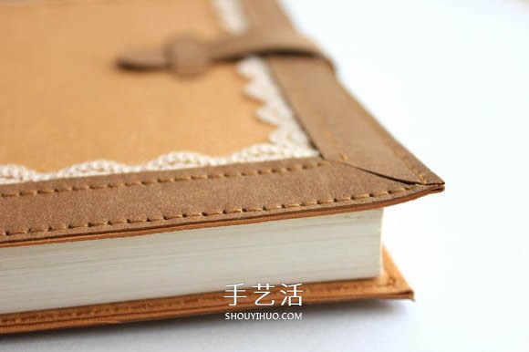 水洗牛皮紙手工制作復(fù)古拼色風(fēng)書(shū)套的教程 -  rpnrmr.com
