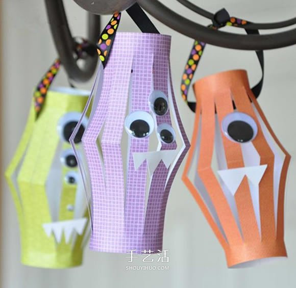 幼兒園紙燈籠手工制作 可愛的小怪物風格 -  rpnrmr.com