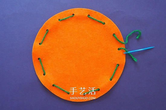 萬圣節(jié)南瓜袋制作方法 布藝南瓜糖果袋的做法 -  rpnrmr.com