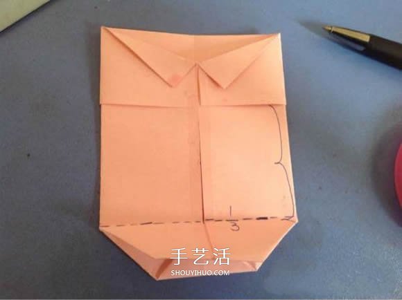 有創(chuàng)意紙盒/紙籃折紙圖解 襯衫領(lǐng)帶很可愛！ -  rpnrmr.com