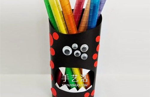 洗發(fā)水瓶/沐浴液瓶DIY 怪物風(fēng)格卡通筆筒制作 -  rpnrmr.com