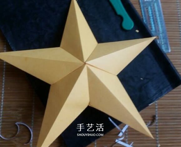 如何用卡紙做五角星 立體五角星的折法圖解 -  rpnrmr.com