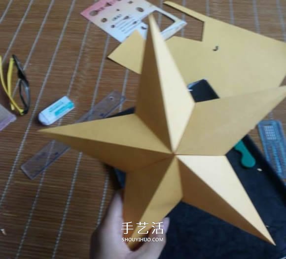 如何用卡紙做五角星 立體五角星的折法圖解 -  rpnrmr.com