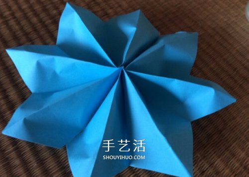幼兒折紙花教程 最簡單八瓣花的折法圖解 -  rpnrmr.com