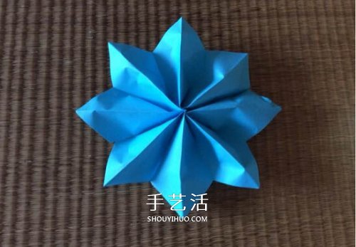 幼兒折紙花教程 最簡單八瓣花的折法圖解 -  rpnrmr.com