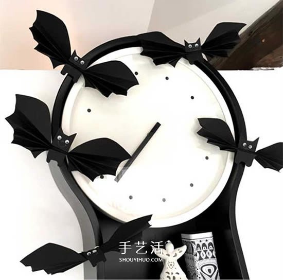 卡紙做小蝙蝠的教程 萬(wàn)圣節(jié)簡(jiǎn)單蝙蝠裝飾DIY -  rpnrmr.com