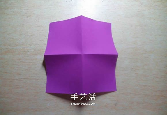 怎么折紙格紋愛心圖解 雙色格子心形的折法 -  rpnrmr.com