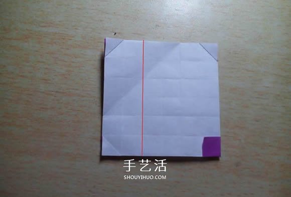 怎么折紙格紋愛心圖解 雙色格子心形的折法 -  rpnrmr.com