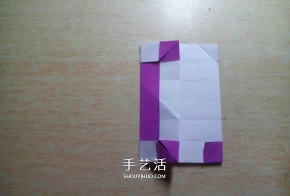 怎么折紙格紋愛心圖解 雙色格子心形的折法 -  rpnrmr.com