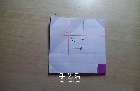 怎么折紙格紋愛心圖解 雙色格子心形的折法 -  rpnrmr.com