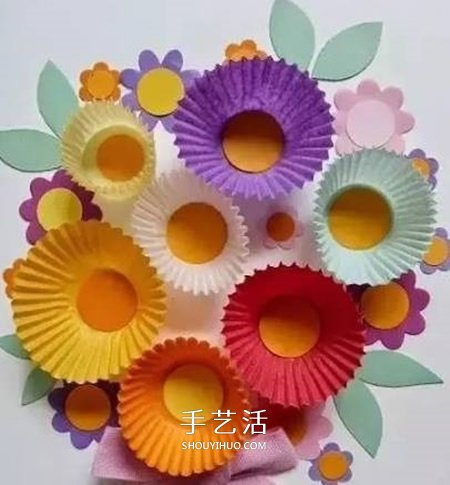 最簡單蛋糕紙花的做法 蛋糕紙手工制作可愛小花 -  rpnrmr.com