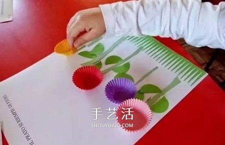 最簡單蛋糕紙花的做法 蛋糕紙手工制作可愛小花 -  rpnrmr.com