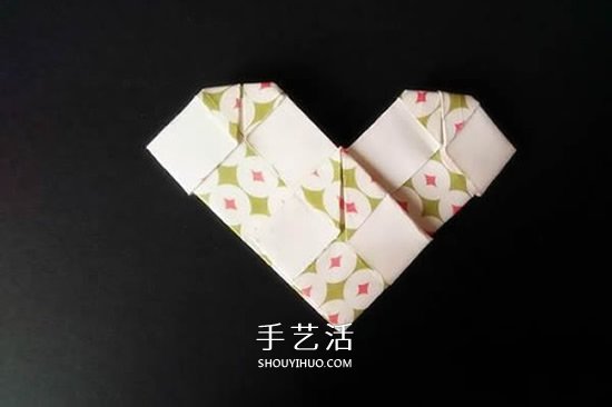 簡單格子愛心怎么折 格紋桃心的折疊方法圖解 -  rpnrmr.com