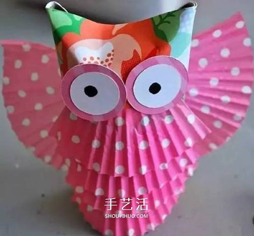 幼兒園貓頭鷹小制作 卷紙筒和蛋糕紙巧利用 -  rpnrmr.com