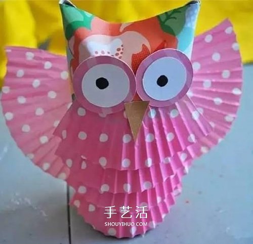 幼兒園貓頭鷹小制作 卷紙筒和蛋糕紙巧利用 -  rpnrmr.com