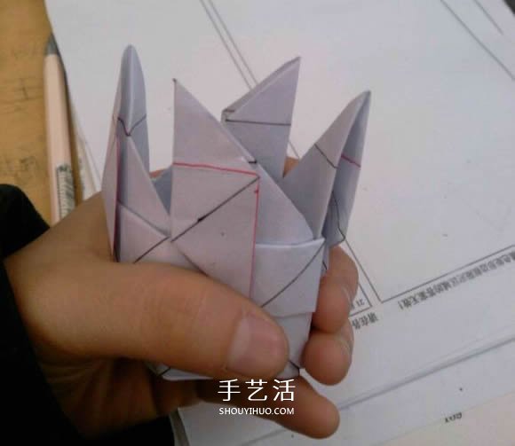 羅斯巴德玫瑰花的折法 折紙卷心福山的步驟圖 -  rpnrmr.com