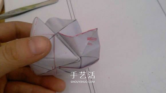 羅斯巴德玫瑰花的折法 折紙卷心福山的步驟圖 -  rpnrmr.com