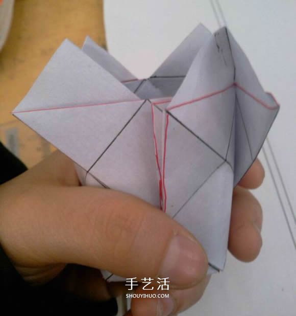 羅斯巴德玫瑰花的折法 折紙卷心福山的步驟圖 -  rpnrmr.com