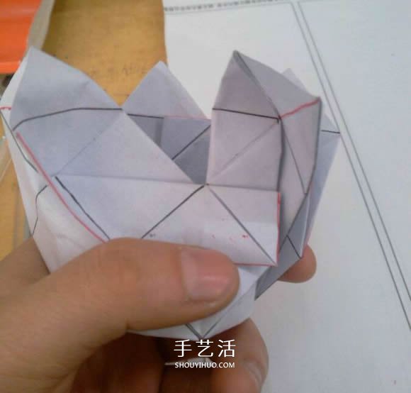 羅斯巴德玫瑰花的折法 折紙卷心福山的步驟圖 -  rpnrmr.com