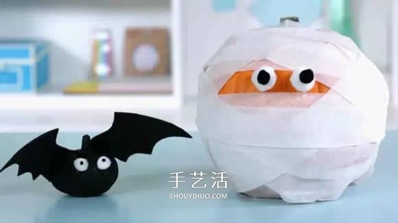 萬(wàn)圣節(jié)幼兒園南瓜手工 可愛(ài)僵尸和蝙蝠南瓜怪 -  rpnrmr.com