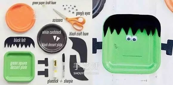 萬圣節(jié)小怪物手工制作 簡單的紙餐盤廢物利用 -  rpnrmr.com