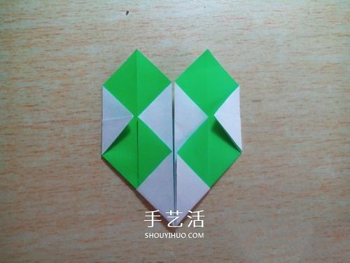 大格紋愛(ài)心的折紙方法 簡(jiǎn)單格紋心疊紙圖解 -  rpnrmr.com