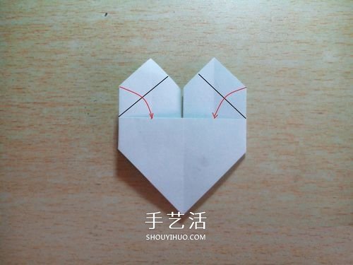 大格紋愛(ài)心的折紙方法 簡(jiǎn)單格紋心疊紙圖解 -  rpnrmr.com