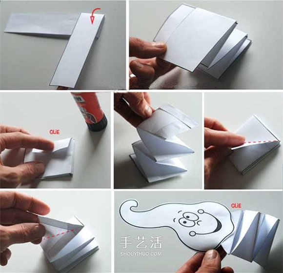 卡通幽靈風鈴的做法 簡單萬圣節(jié)紙風鈴制作 -  rpnrmr.com