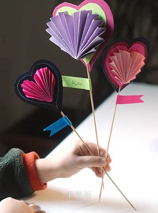 創(chuàng)意愛心卡片手工制作 情人節(jié)或母親節(jié)都合用 -  rpnrmr.com