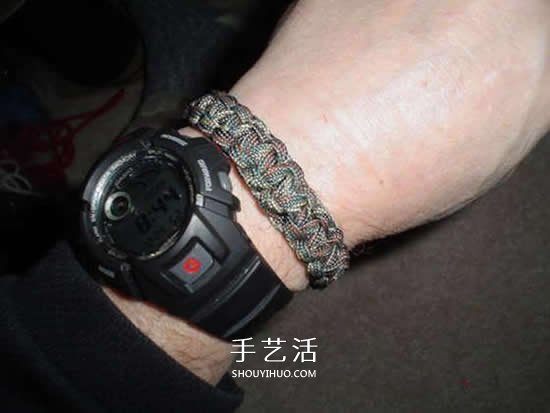 男士傘繩手繩的編法 簡(jiǎn)潔陽(yáng)剛男手鏈編織圖 -  rpnrmr.com