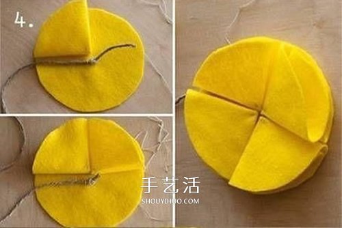 不織布繡球的做法圖片 自制新年繡球掛飾圖解 -  rpnrmr.com